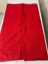 Phulkari Net Kota saree - MS8889 Red (design 1)