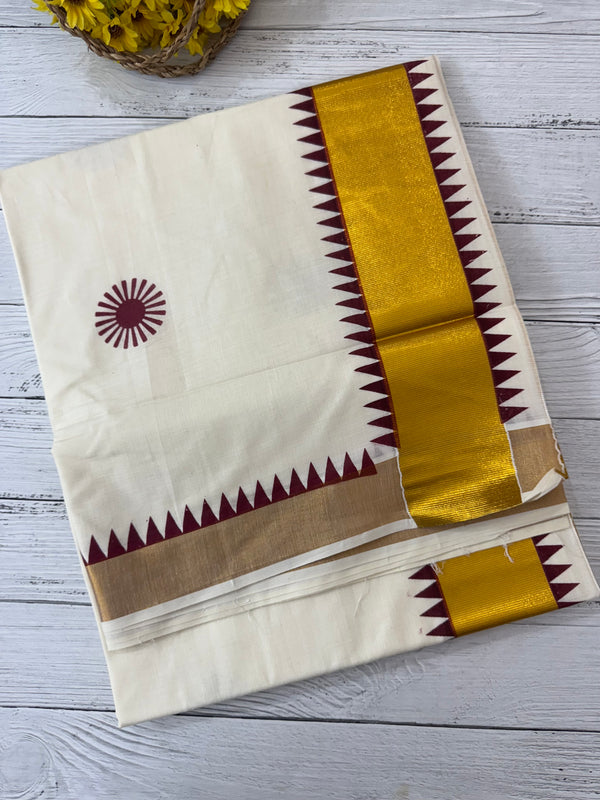 Kerala cotton saree