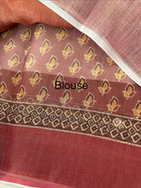 Tissue linen saree MLS345