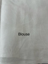 NetKota Applique work saree   -MSH998 White