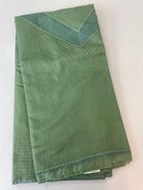 Supernet saree with crochet work and lace border MCJ5433 (V shape Crochet)
