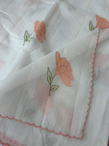 Kota silk cotton saree with applique work MS81789