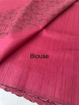 Cutwork Semi tussar saree MTSS845