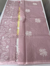 Kota moonga checks embriodery saree MS1494 DustyOnion