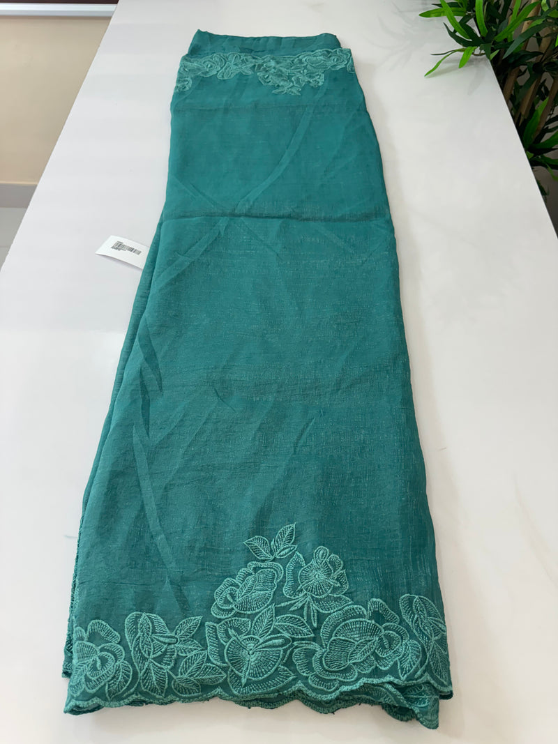 Designer crush jimmi choo saree SRVNNEE4 Teal