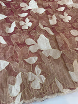 Organza saree with thread work- MC318