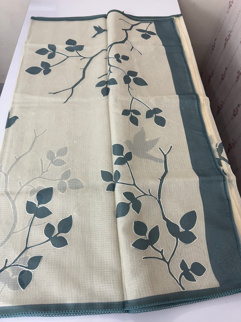 Pure Soft kota silk saree with digital prints  MS19065