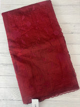 Kota silk cotton saree with applique work MS81788 - Maroon