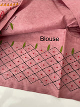 Kanta Handstitched Blended tussar silk saree MS15831