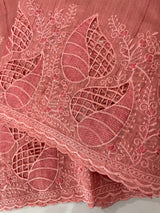 Blended matka Tussar silk saree with cutwork MS4856