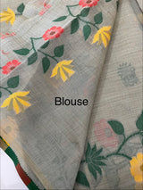 Jamdani silk Cotton Saree with thread work  MSJ787