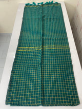 Soft mulcotton saree with zari checks MS4436