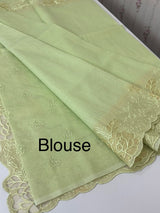 Soft kota silk saree with applique work MS85432