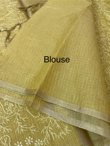 Tissue Silk embriodery saree MS49888