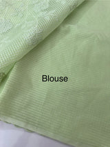 Moonga Kota checks saree with applique work MMC457 Pista