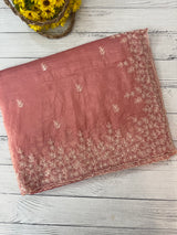Crush Organza embroidery saree MS9740