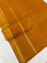 Tussar mix soft silk saree with Retta pettu borders - MST988 Mustard