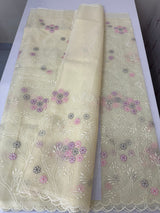 Viscose organza saree with thread work - MSH274