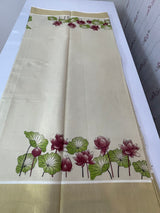 Kerala printed tissue saree