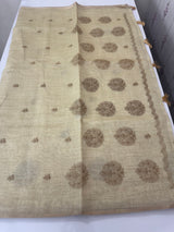 Tussar chanderi saree with embroidery MSTC122 (2)