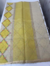 Soft Jute tissue saree with embroidery MJT671