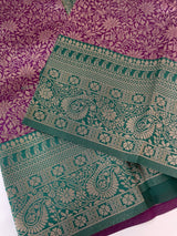 Brocade semi silk saree MS67443