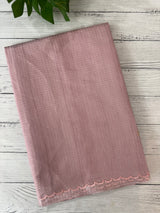 Soft tissue kota checks saree with applique work(2) - MSH5407 Pastel OnionPink