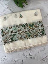 Soft kota checks saree with embroidery - STWSMY