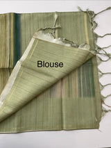 Multi color Semi soft silk saree with borders MSS590