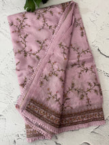 Soft kota silk saree with embroidery MS16429 -DustyLavender