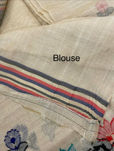 Jamdani silk Cotton Saree with thread work  MSJ787