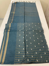 Bhagalpuri Semi tussar saree MS896 - GreyishBlue