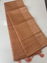 Semi silk saree with zari weaving  MSG6161 DustyPeach