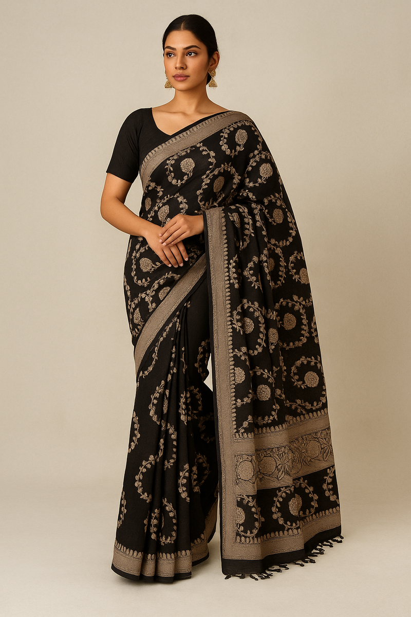 Semi Banarasi Georgette saree MKGS721