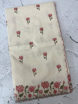 Mul chanderi embriodery saree with scalloped borders MSH176 (6)