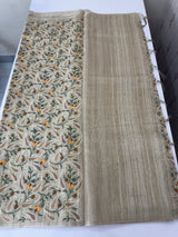 Tissue blended tussar Silk saree with embroidery MST114