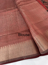 Semi silk sarees with temple border  MTS890