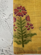 Jamdani silk Cotton Saree with thread work  MSJ790 Yellow