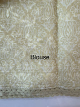 Netkota saree with chikankari embriodery work saree  MS11979 Beige