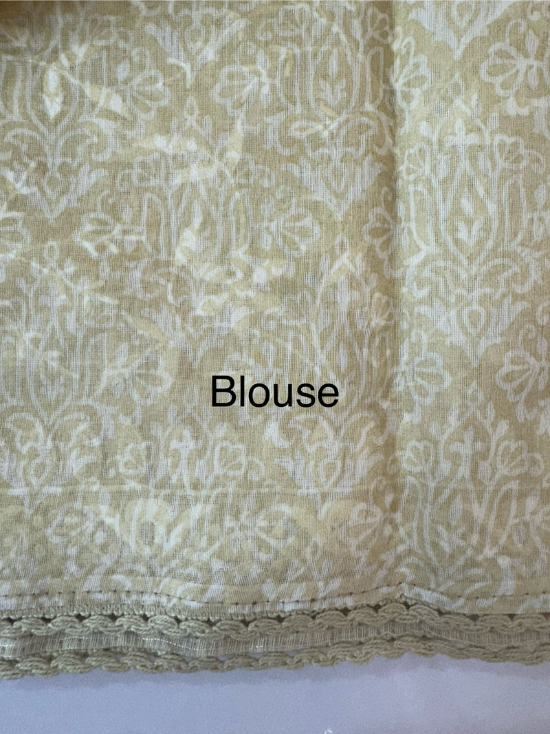 Netkota saree with chikankari embriodery work saree  MS11979 Beige