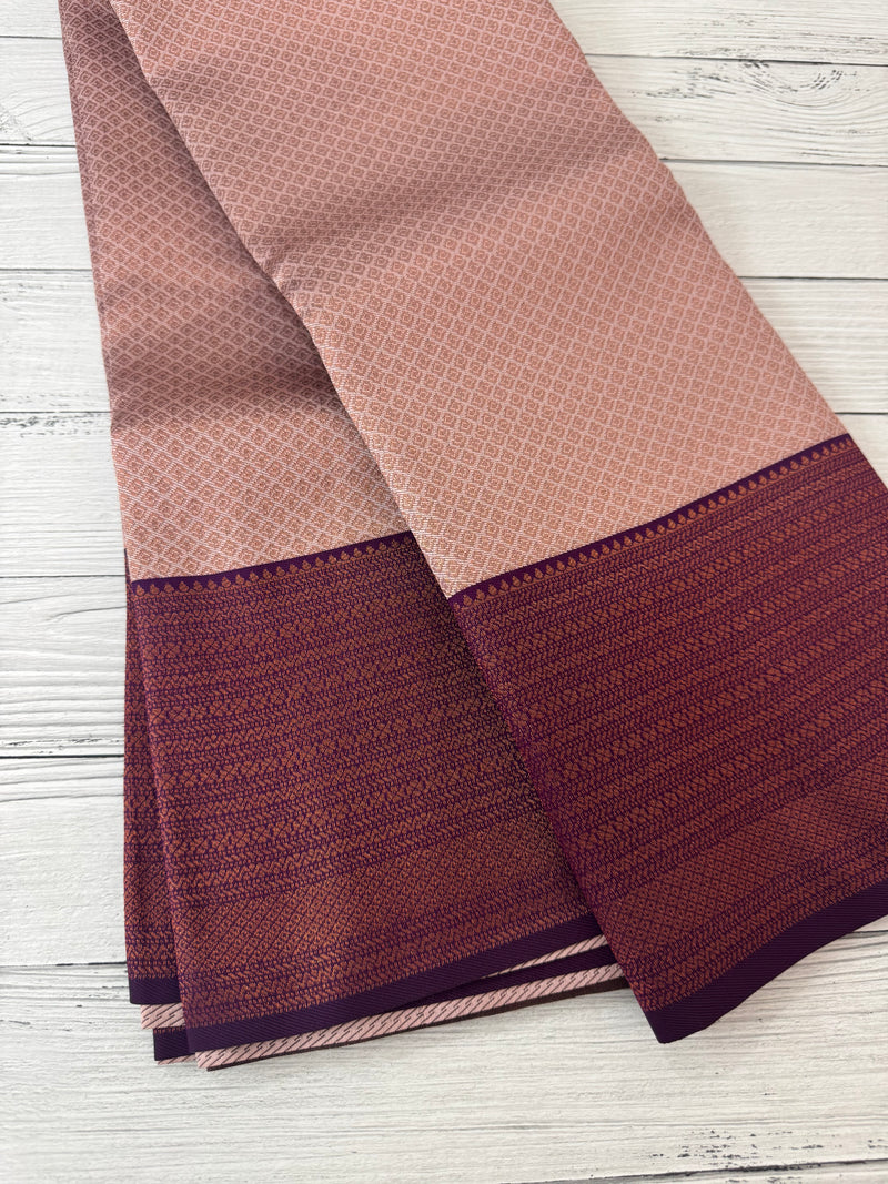 Brocade semi silk saree MS67443