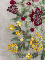 Soft Tissue linen Silk embriodery saree MS49876