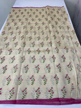 Printed Art silk saree with blouse MAS6966