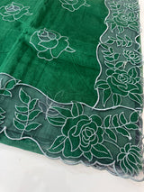 NetKota Applique work saree  MSH110- Green