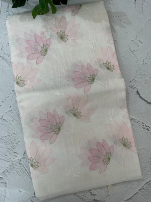 Soft Netkota embriodery saree MS1496 - White 3