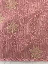 Tissue Silk applique work saree MSH120 PastelPink