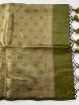 Brocade soft silk saree with blouse MSB789