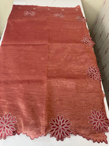 Crush Organza saree MSK5463- Deep Mauve