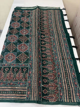 Semi Chanderi saree with hand kanta embroidery MS9899