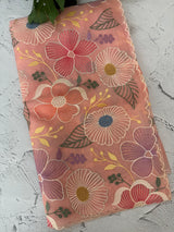 Viscose organza saree with thread work - MSH296 Peach